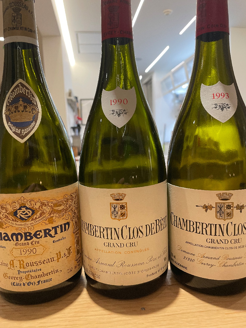 three bottle of a. reousseau