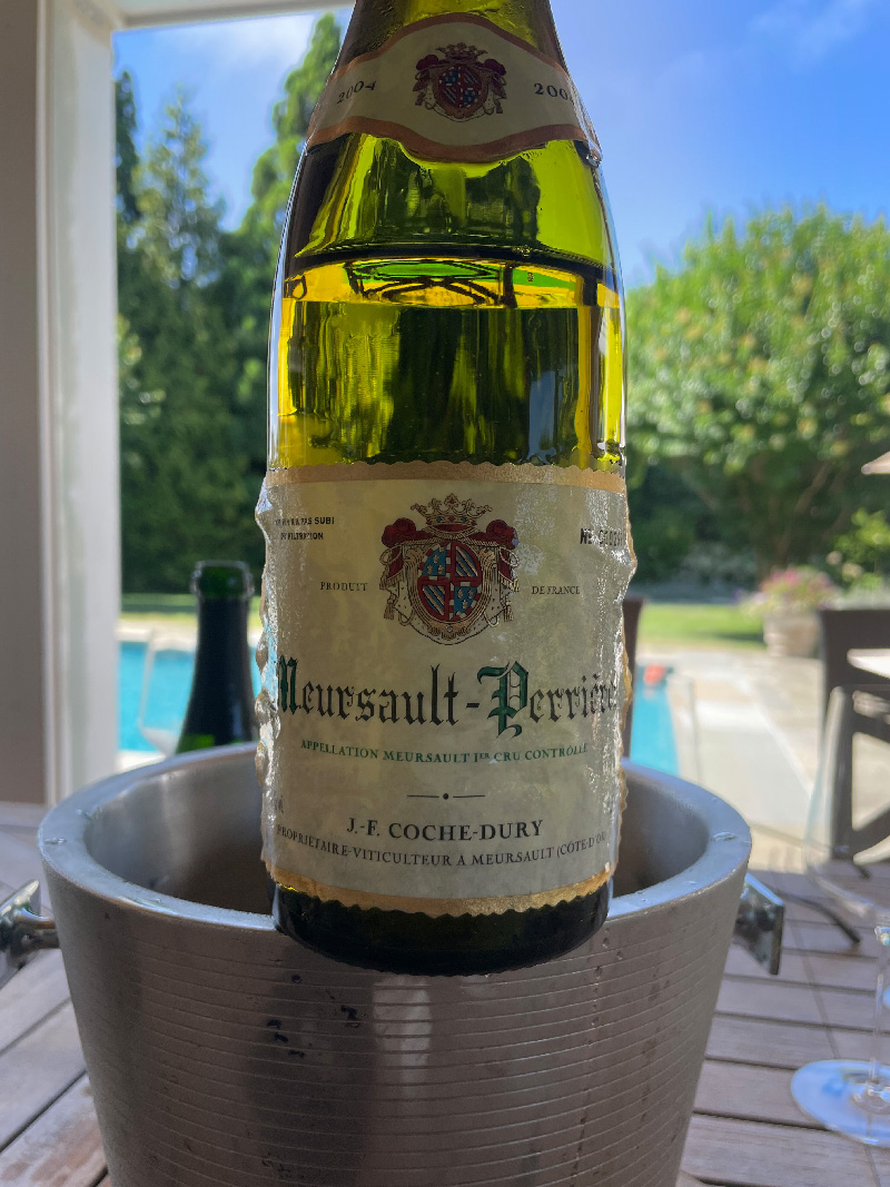 wine bottle of coche-dury