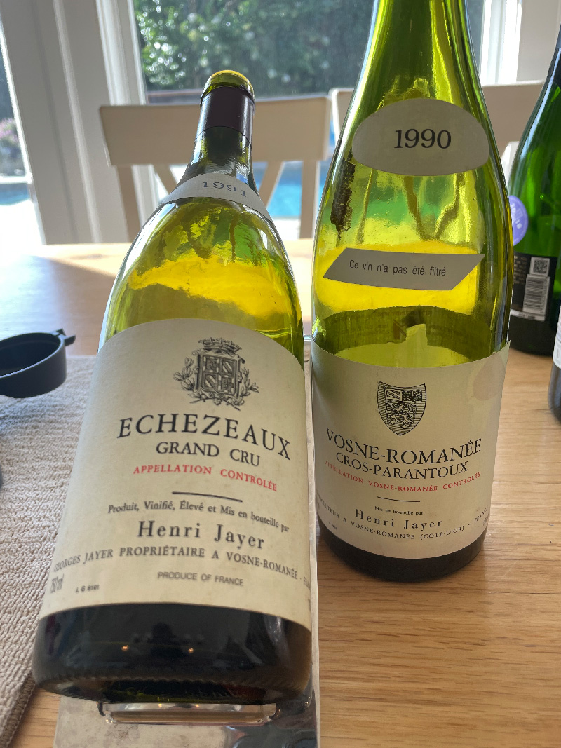 two bottles of h. jayer