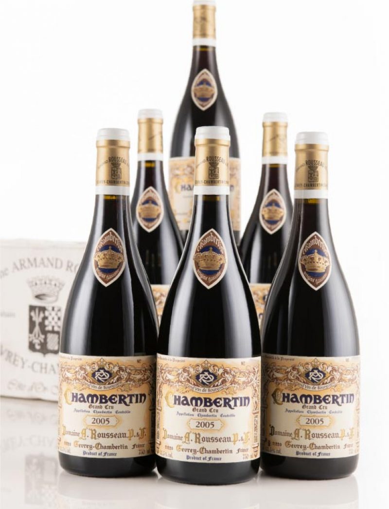 Lots 650, 652 & 654: 12 bottles each 2005, 2009 & 2010 A. Rousseau Chambertin in OCB