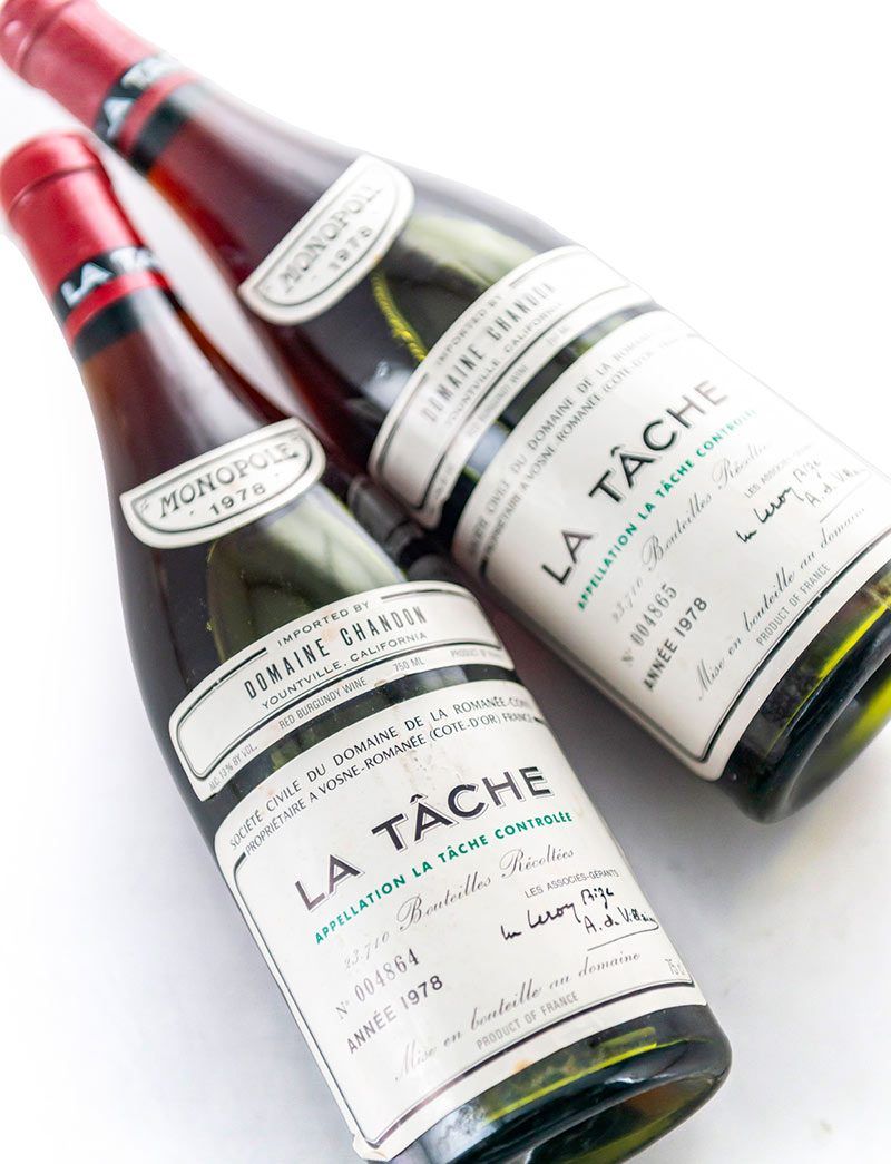 Lot 193: 2 bottles 1978 DRC La Tache