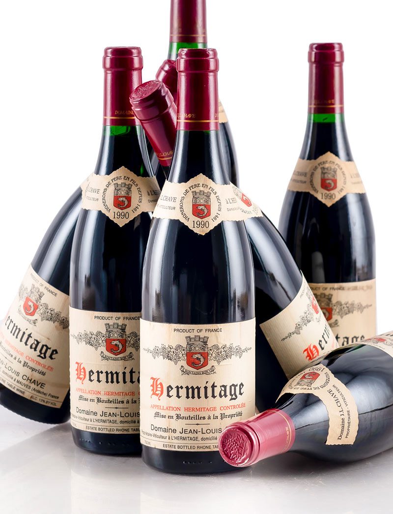 Lot 216: 12 bottles 1990 J.L. Chave Hermitage